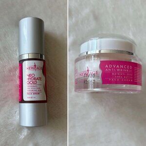 Bundle of 2 New Age Facial Care, 24k Gold Dust, Anti-Aging Creams